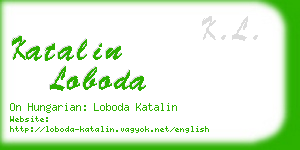 katalin loboda business card